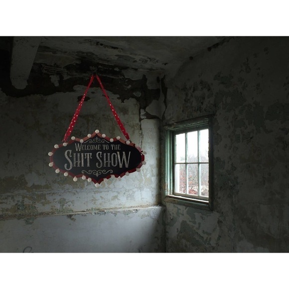 Welcome to the Shit Show Lighted Sign (Handmade) - Picture 2 of 6